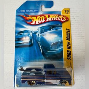 Hot Wheels Custom 2008 New Model 62 Chevy Pickup Truck With Surf Board